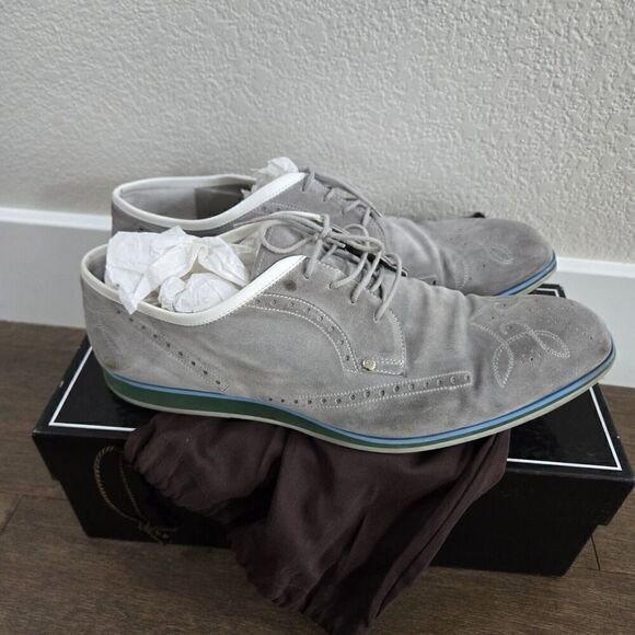 CESARE PACIOTTI LIGHT SPORTY OXFORDS ITALIAN LEATHER MENS SHOES Size 12